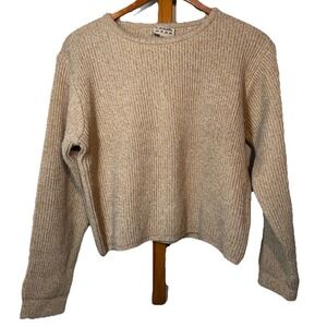 Vintage 90s/y2k Crop Knit Sweater Granny Cottagecore Women Sm Casual W.E.A.R.